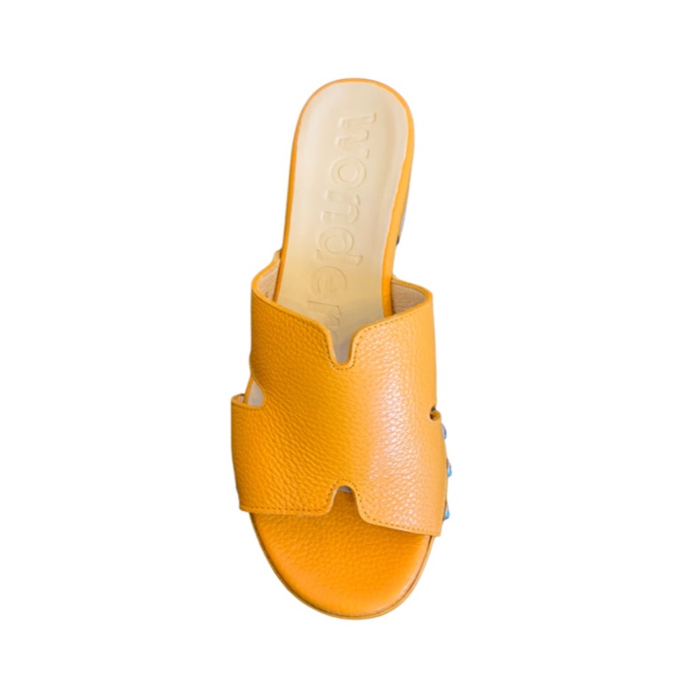 NEW Wonders Wild Mango Platform Slide size 39/9 - Picture 2 of 13